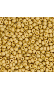 Miyuki rocailles Perlen 11/0 - Opaque glazed frosted citron yellow 11-4692